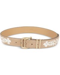 Ermanno Scervino - Embroidered Suede Belt - Lyst