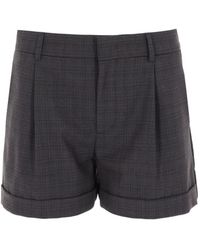 Moschino - Pleated Logo-Tape Shorts - Lyst
