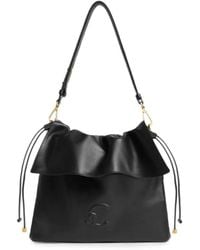 Coccinelle - Lidia Logo-Embossed Drawstring Shoulder Bag - Lyst