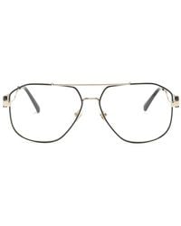 Versace - Medusa Head Pilot-Frame Glasses - Lyst