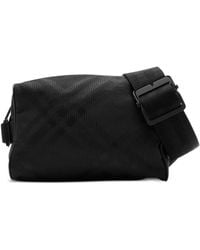 Burberry - Check-Jacquard Belt Bag - Lyst