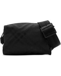 Burberry - Check-Jacquard Belt Bag - Lyst
