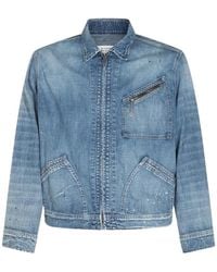 Maison Margiela - Paint-Splatter Denim Jacket - Lyst