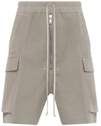Rick Owens - Cargobela Brushed-Twill Shorts - Lyst