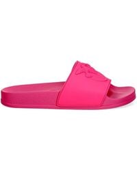 Pinko - Rubber Slip-On Sandals With Love Birds Maxi Logo - Lyst