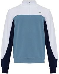 Lacoste - Colour-Block Quarter-Zip Sport Sweatshirt - Lyst