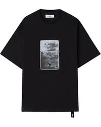 Oamc Peacemaker - Lighter-Print Cotton T-Shirt - Lyst