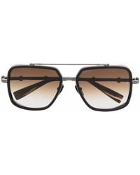 Balmain - Officier Pilot-Frame Sunglasses - Lyst