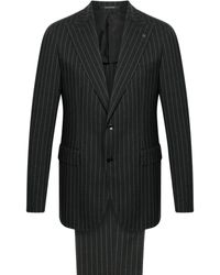 Tagliatore - Charcoal Pinstriped Single-Breasted Wool Suit - Lyst