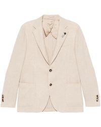 Lardini - Mélange-Effect Blazer - Lyst