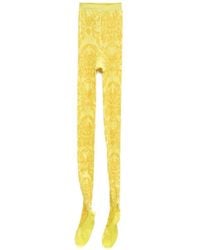 JULIE KEGELS - Damask-Pattern Tights - Lyst