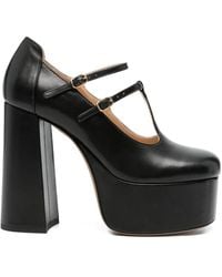 Chloé - Leather Platform Pumps - Lyst