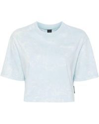 Moose Knuckles - Cropped T-shirt Met Logoprint - Lyst