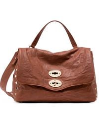 Zanellato - Small Postina Stud-Embellished Leather Tote Bag - Lyst