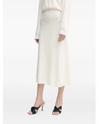 Ouí - Elastic-Waistband Midi Skirt - Lyst