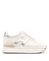 Hogan - Chunky-sole Leather Sneakers - Lyst