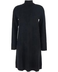 Allude - Robe Courte En Maille Fine À Col Roulé - Lyst