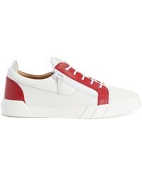 Giuseppe Zanotti - The Shark 5.0 Panelled Leather Sneakers - Lyst