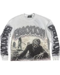Mixed Emotions - T-Shirt En Coton Resurrection À Imprimé Graphique Et Manches Longues - Lyst