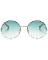 Chloé - Runde Honoré Brille Mit Welenkanten - Lyst
