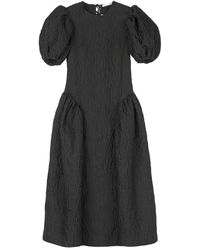 Cecilie Bahnsen - Matelassé Puff-Sleeve Bali Dress - Lyst