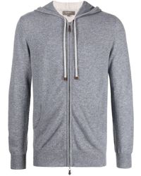 N.Peal Cashmere - Zip-up Knit Cashmere Hoodie - Lyst