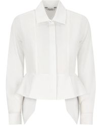 Max Mara - Hemd mit Schößchen - Lyst