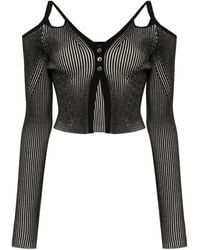 Feng Chen Wang - Cardigan Mit Cut-Outs - Lyst