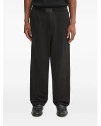 Helmut Lang - Logo-Patch Raw-Cut Track Pants - Lyst