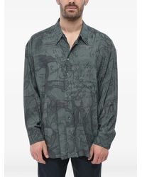 Magliano - Chemise À Imprimé Graphique Et Poche Poitrine - Lyst