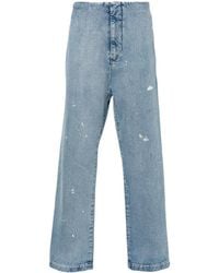 MM6 by Maison Martin Margiela - Straight-Leg-Jeans Mit Farbklecksen - Lyst