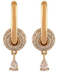 ROSEKEY - Orecchini A Cerchio Love Is - Lyst
