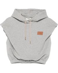 Fendi - Sudadera Con Capucha Y Parche Del Logo - Lyst