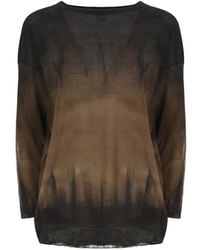 Avant Toi - Tie-Dye Boat-Neck Sweater - Lyst