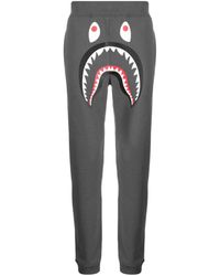 A Bathing Ape - Pantalones de chándal con estampado Shark Teeth - Lyst
