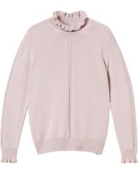 Twinset - Ruffled High-Neck Sweater - Lyst