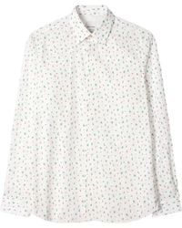 Paul Smith - Slim-Fit Overhemd Met Bloemenprint - Lyst