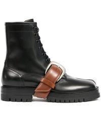 Maison Margiela - Tabi Split-Toe Leather Boots - Lyst