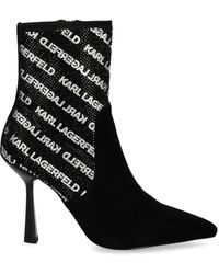 Karl Lagerfeld - 100Mm Pandara Ii Ankle Boots - Lyst
