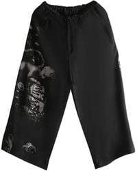 Y's Yohji Yamamoto - Bubble-Print Pleated Trousers - Lyst