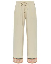 Hanro - Drawstring-Waist Patterned-Hem Trousers - Lyst