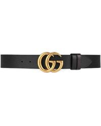Gucci Leather Belt With Snake Buckle in 