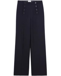 Claudie Pierlot - Flared Sailor Trousers - Lyst