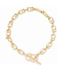 COURBET Pont Des Arts Armreif Aus Recyceltem 18 Karat Gold Mit Synthetischem Diamanten in Mettallic Damen Schmuck Armbänder 