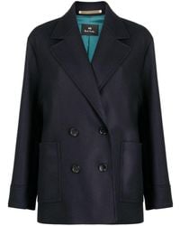 PS by Paul Smith - Wool And Cashmere Blend Coat - Lyst