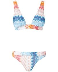 Missoni - Zigzag-Knit Bikini Set - Lyst