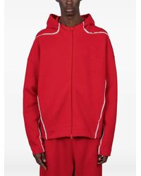 adidas - X Arte Antwerp Zip-Up Lace-Trim Hoodie - Lyst