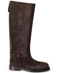 Poeve - Rear-Zip Knee-High Boots - Lyst