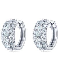 Kwiat - 18Kt Lyric Diamond Huggie Earrings - Lyst