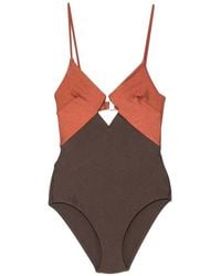 Zimmermann - Aster Cut-out Swimsuit - Lyst